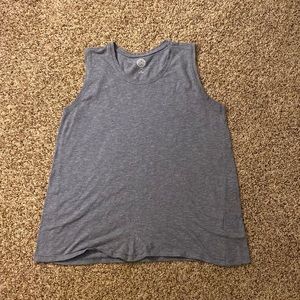 Grey/blue So tank top